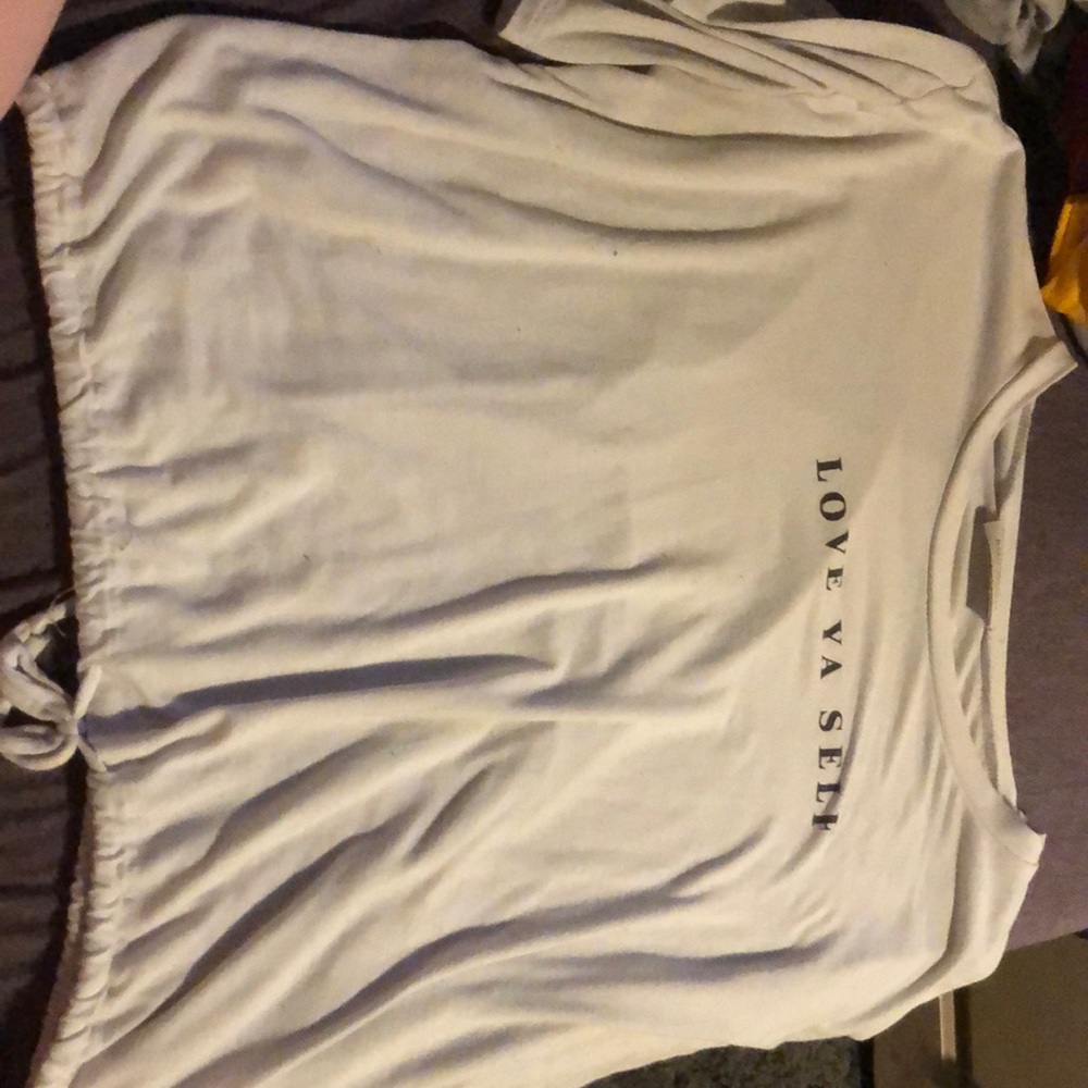 I’m selling a cute shirt that has words on it